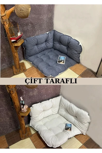 Yer Minderi Çift Taraflı Köşe Minder