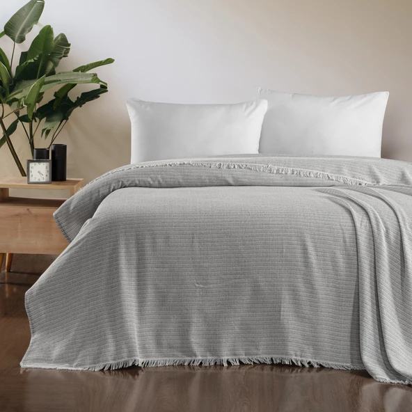 Schafer Home Luca Çift Kişilik Pike 200x220 Cm-Gri
