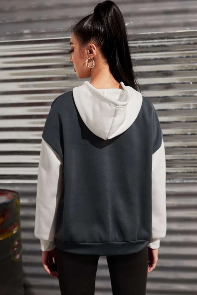 Unisex Los Angeles Baskılı Sweatshirt - Resim 4