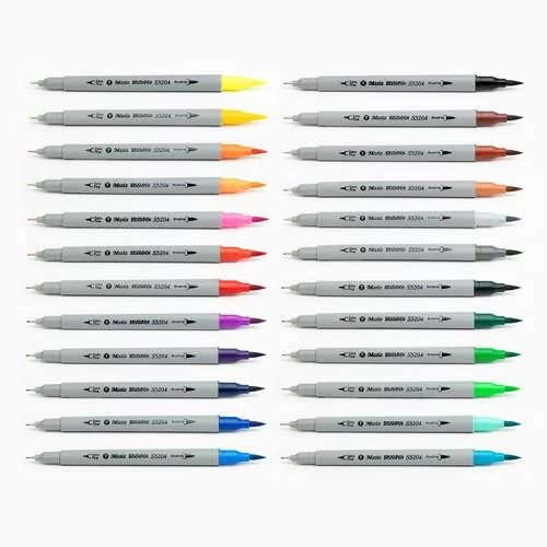 Masis Brushpen Çift Taraflı Keçeli Kalem 24 Lü