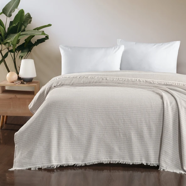 Schafer Home Luca Çift Kişilik Pike 200x220 Cm 1 Parça-Bej