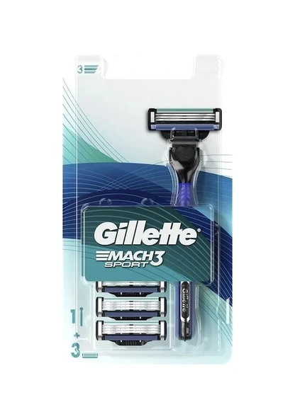 Gillette Mach3 Sport 3 Başlıklı Tıraş Bıçağı - 2