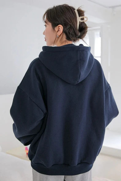 Unisex C Baskılı Sweatshirt - Resim 2