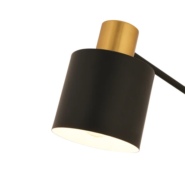 Gerodi Siyah Retro Başlıklı Modern Dekoratif Köşe Lambader - 3