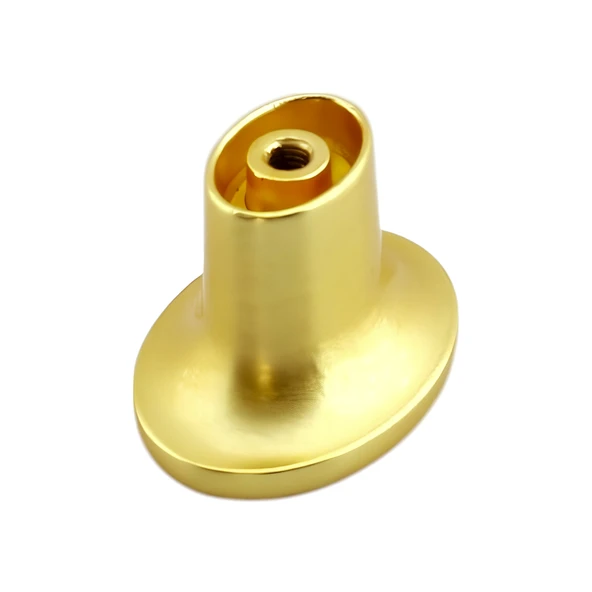 Avcı Mat Altın Kulp Düğme Tek Vidalı Çekmece Mutfak Mobilya Dolabı Dolap Kulpu Kulbu Metal Kulpları - 4