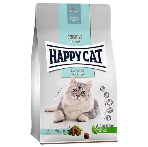 Happy Cat Hassas Tüy ve Deri İçin Tavuklu Yetişkin Kedi Maması 4 kg