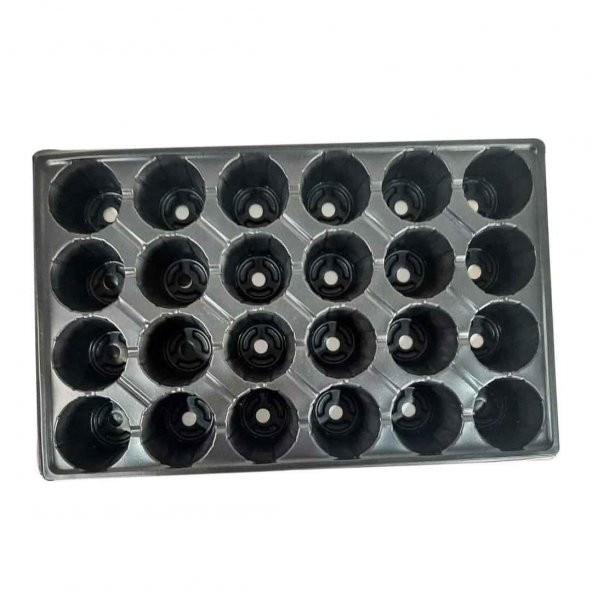 24 Göz Viyol (10 Adet) FİDE YETİŞTİRME VİYOLÜ FİDAN YETİŞTİRME KABI ÇİLEK SEBZE MEYVE SÜS BİTKİSİ SKULENT FİDELİK - Resim 4