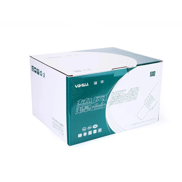 WELLHISE YIHUA 853D 30V 5A Güç Kaynaklı Sıcak Hava Üflemeli Havya İstasyonu - 6