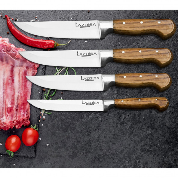 LAZBİSA Mutfak Bıçak Seti Et Ekmek Meyve Sebze Bıçağı ( 0-1-2-3 )