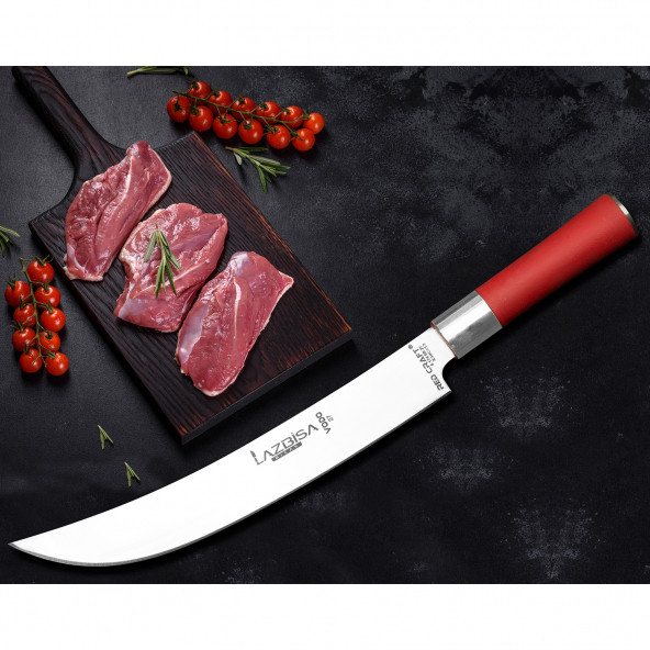 LAZBİSA Mutfak Bıçak Seti Et Kemik Sebze Ekmek Meyve Şef Bıçağı ( VODO ) Red Craft Serisi