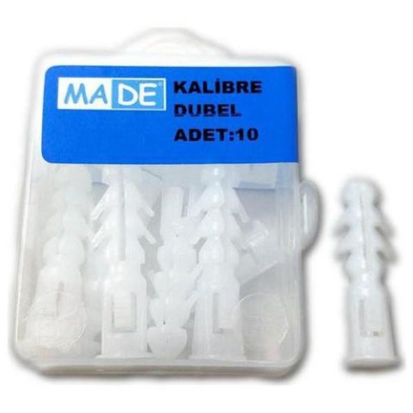 MADE Kalibre Dübel 8 mm 10 ADET