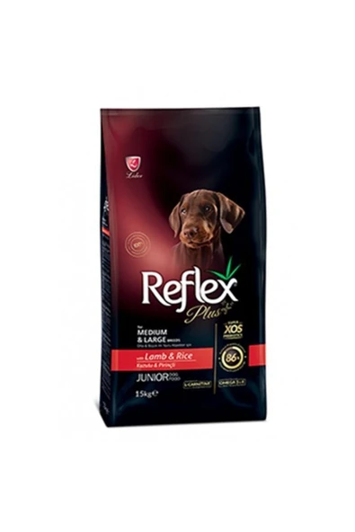 Reflex Plus Kuzu Etli Orta Ve Büyük Irk Yavru Köpek Maması 15 Kg