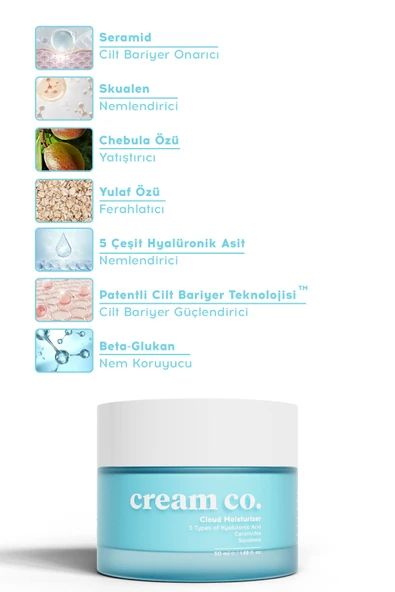 Cream Co. Yatıştırıcı Onarıcı Nemlendirici Yüz Kremi - 4