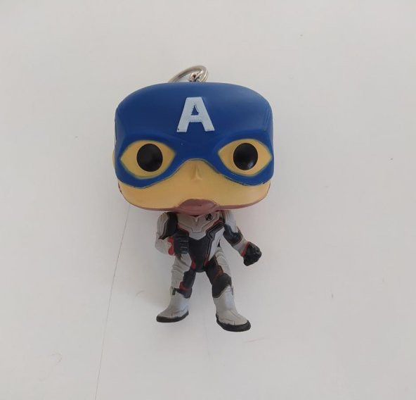 Captain America Pop Figür Anahtarlık Çanta Süsü 9 cm - Resim 2