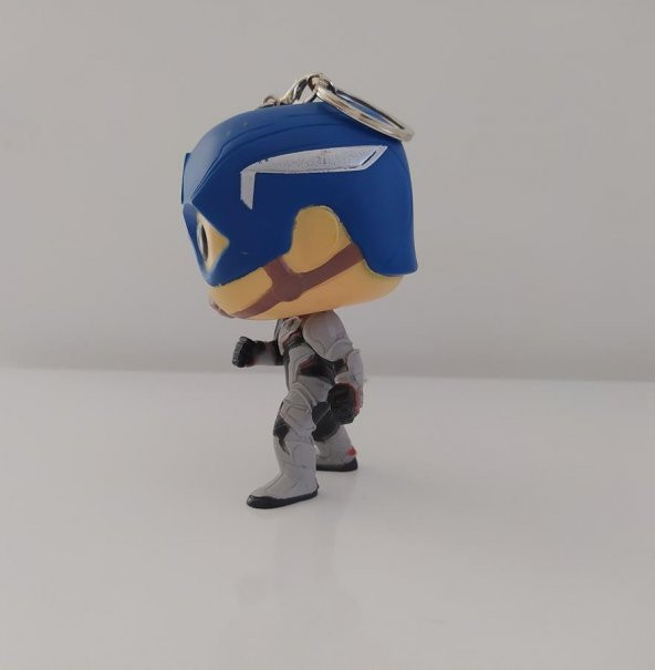 Captain America Pop Figür Anahtarlık Çanta Süsü 9 cm - Resim 4