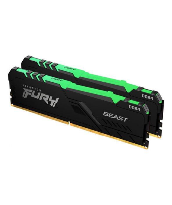 Kingston 16GB 3600MHz DDR4 CL17 DIMM (Kit of 2) FURY Beast RGB - 2