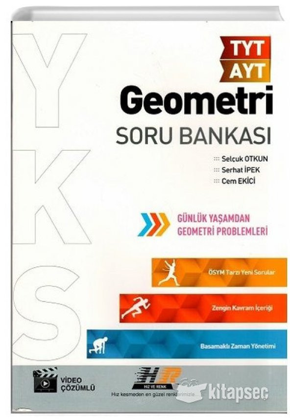 HIZ VE RENK YAYINLARI  TYT AYT GEOMETRİ SORU BANKASI