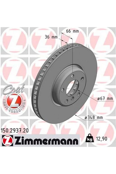 Universal FREN DISKI ON SAG BMW G20 G22 G30 G32 G11 G12 G15 G16 G01 G02 G05 G07 Z4 iX I20 YUKSEK K 612138