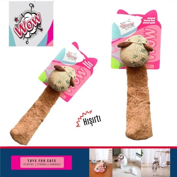 Wow Kedi Oyuncak Uzun Kuyruklu Fare - 2