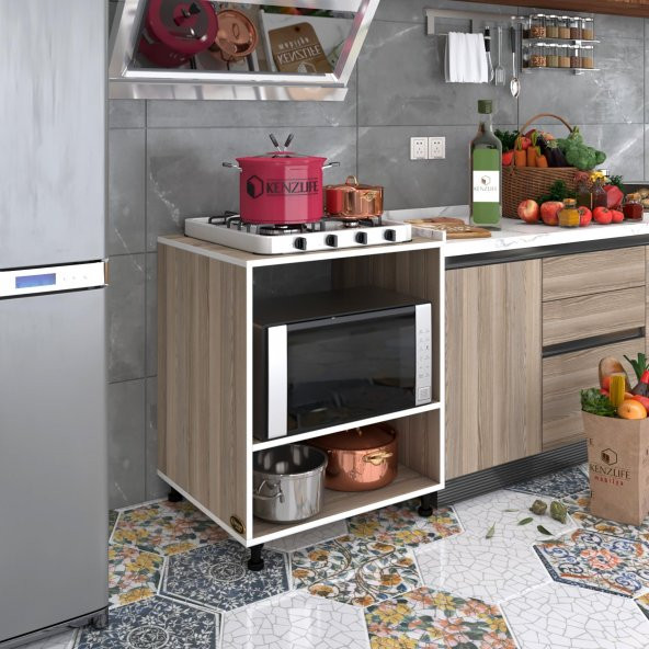 Kenzlife ocak dolabı nermin crd 85*70*60 XLARGE hazır mutfak klasik setüstü ocak için sabit tabla
