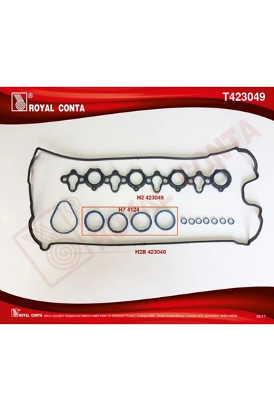 Royal Subap Kapak Tk Conta Master 2.2-2.5