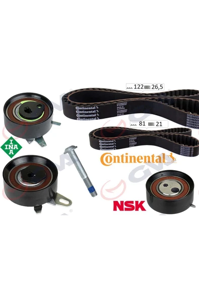 GVA TRİGER SETİ 122x26.5 -081x21 T4 2.5TDI - LT35 2.5TDI ACV-ANJ-AVR K015323XS 612138