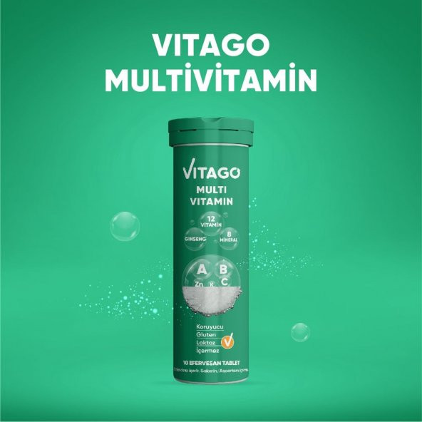 3lü Paket Vitago Multivitamin