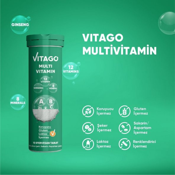 3lü Paket Vitago Multivitamin - 2