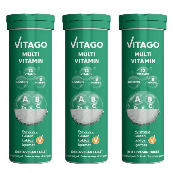 3’lü Paket– Vitago Multivitamin