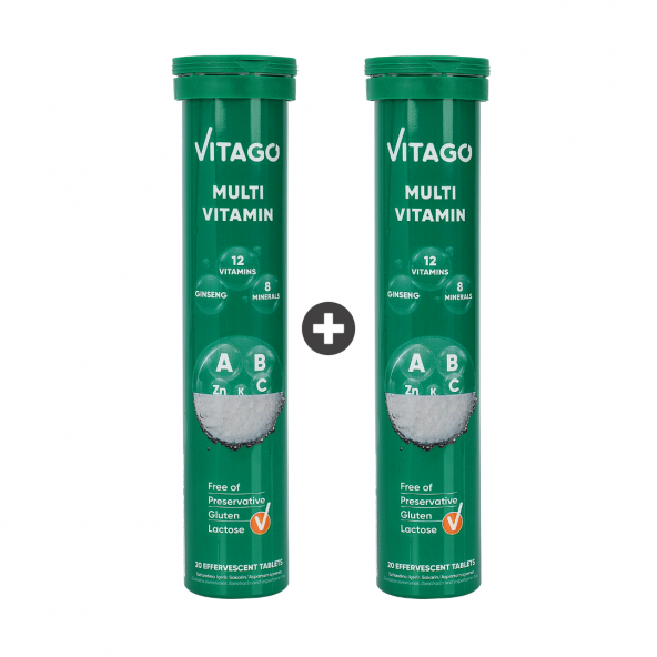2li-Vitago Multivitamin, Multimineral 20li Efervesan Tablet