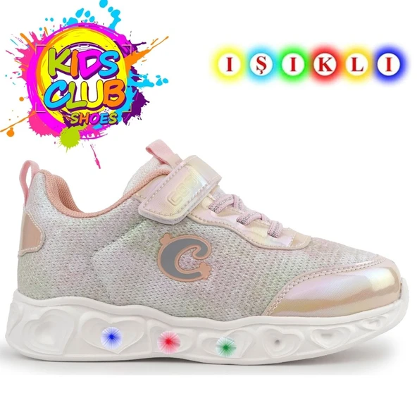 Cool YukiS Işıklı Ortopedik Taban Kız Çocuk Spor Ayakkabı