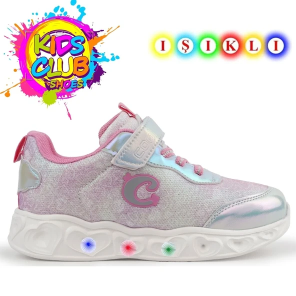Cool YukiS Işıklı Ortopedik Taban Kız Çocuk Spor Ayakkabı - Resim 3