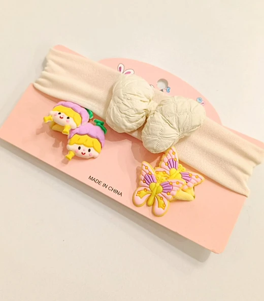 Monalisa Home Lüks Figürlü Esnek Bandana