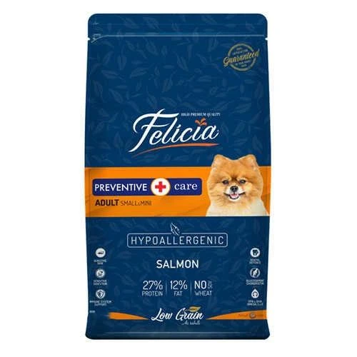 Felicia Hypoallergenic Small Mini Somonlu Küçük Irk Düşük Tahıllı Yetişkin Köpek Maması 3 Kg