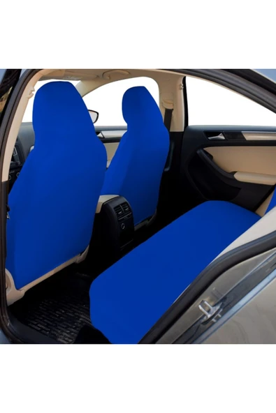 Likralı Kumaş Servis Kılıfı Ön Arka Mavi - 3