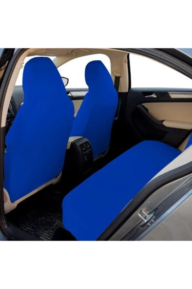 Likralı Kumaş Servis Kılıfı Ön Arka Mavi - 2