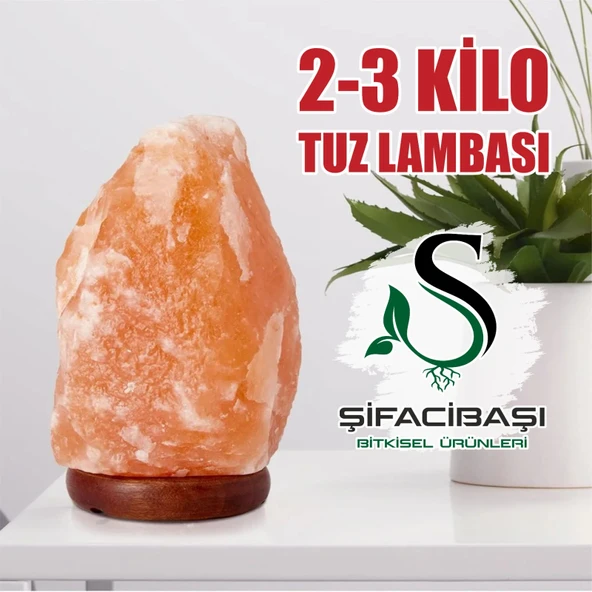 ŞİFACIBAŞI Himalaya Tuz Lambası 2 3 Kilo Kablo+Ampul Seti - 3
