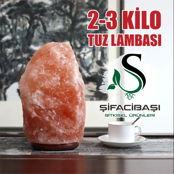ŞİFACIBAŞI Himalaya Tuz Lambası 2 3 Kilo Kablo+Ampul Seti
