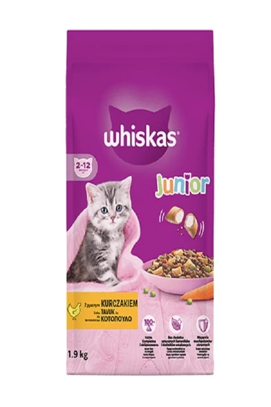 Whiskas ® Yavru Tavuklu Kuru Mama 1,9 Kg ürün görseli