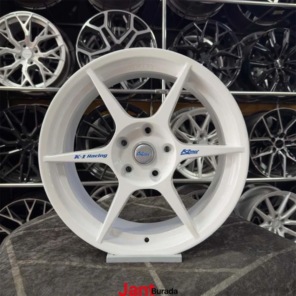 17" (inç) 5x114.3 KOSEİ K1 RAİNG CİVİC CLİO İ30 Beyaz Jant Modeli Honda Renault Hyundai (4 ADET )