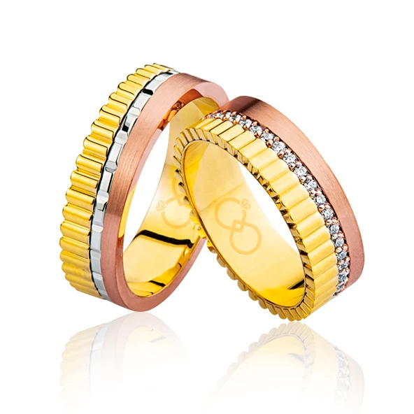 Üç Renk Altın Alyans 0105 ürün görseli