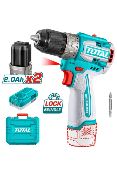 Total Li-ion Akülü Kömürsüz  16v Matkap 60 Nm Tork TDLI16682 ürün görseli