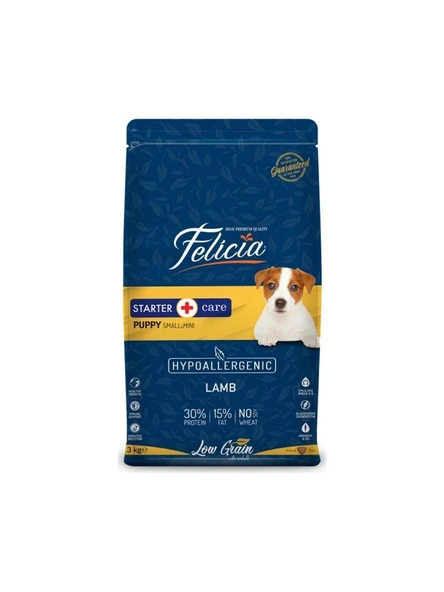 Felicia Hypoallergenic Küçük Ve Orta Irk Kuzulu Düşük Tahıllı Yavru Köpek Maması 3 Kg