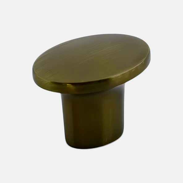 Avcı Antik Sarı Kulp Düğme Tek Vidalı Çekmece Mutfak Mobilya Dolabı Dolap Kulpu Kulbu Metal Kulpları - Resim 6