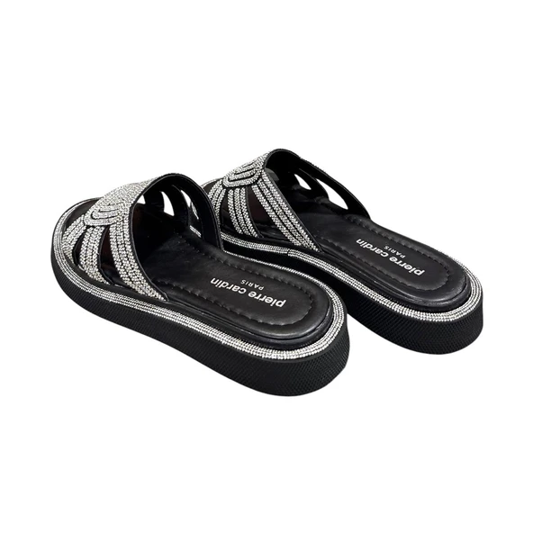 Pierre Cardin Taşlı Şeritli Anatomik Taban Bayan Terlik - 3