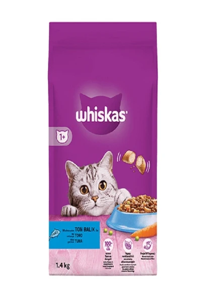 Whiskas Ton Balıklı Yetişkin Kedi Kuru Maması 1,4 Kg