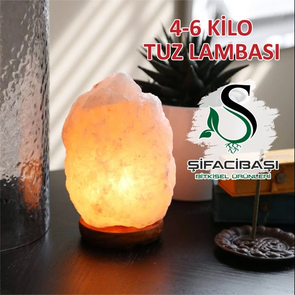 ŞİFACIBAŞI Himalaya Tuz Lambası 4 6 Kilo Kablo+Ampul Seti - 4