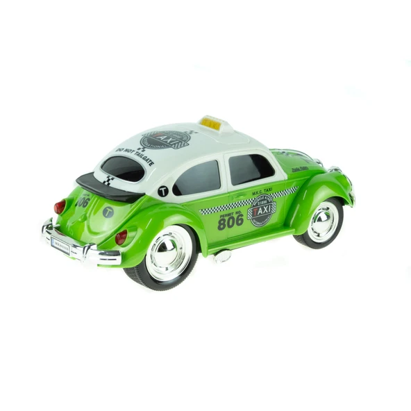 1:16 Ölçek Uzaktan Kumandalı Klasik Araba VosVos TaXi Işıklı - 2