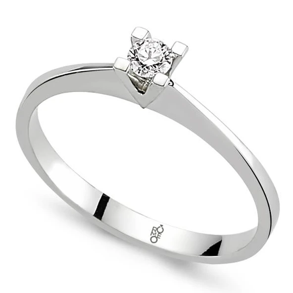 Harem Altın 0.20 Ct Tektaş Pırlanta  Yüzük RM-19030
