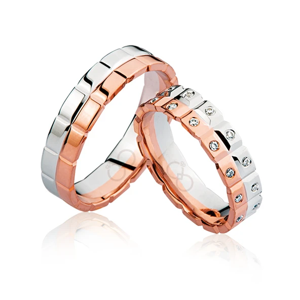 Rose Beyaz Kareli Alyans 2302-1 ürün görseli